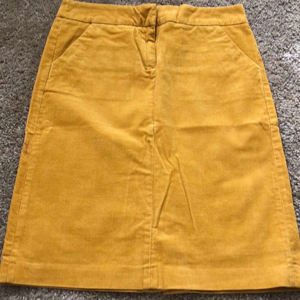J.crew cord pencil skirt